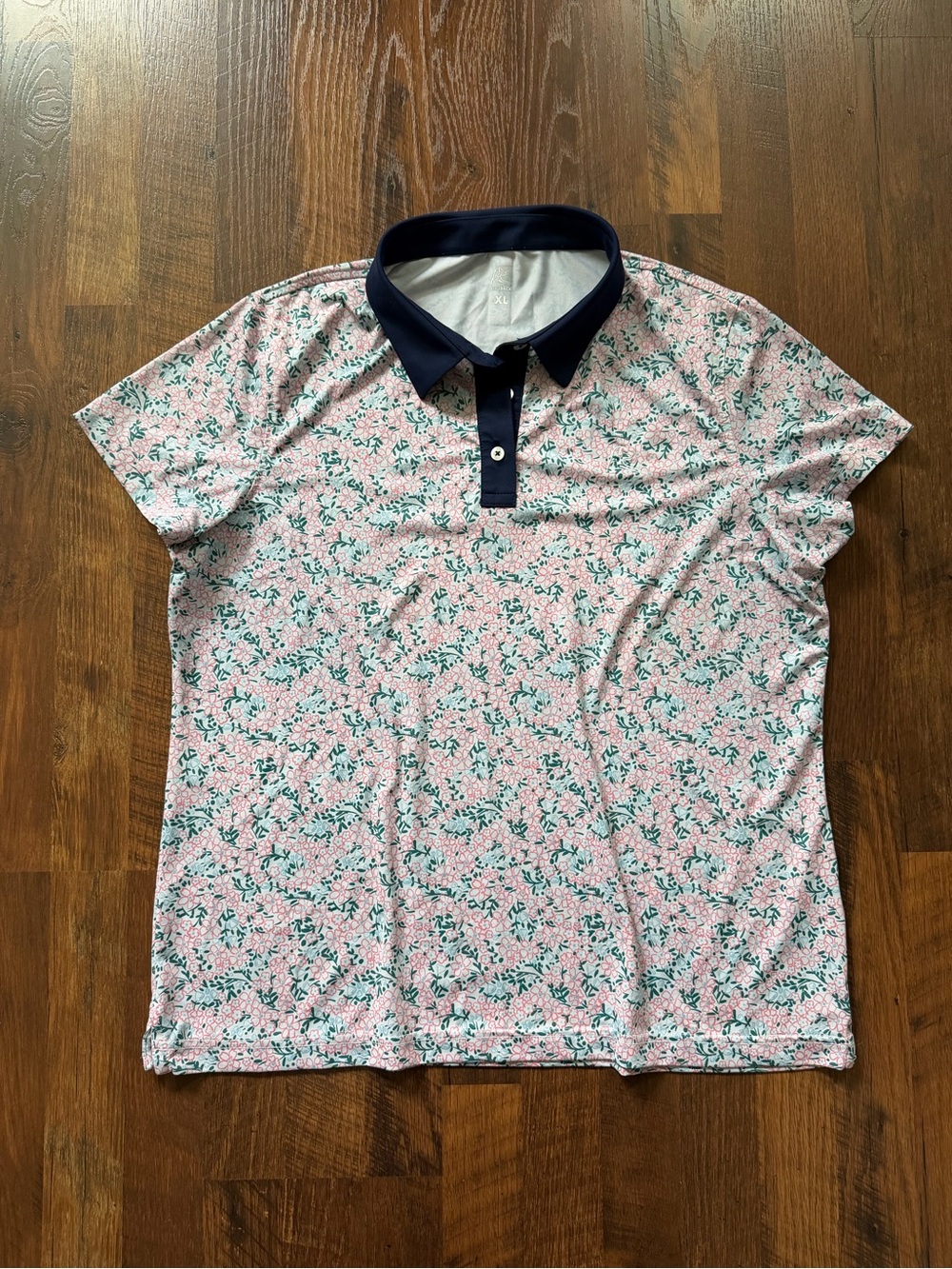 Rhoback Women’s Floral Performance Golf Polo Shirt